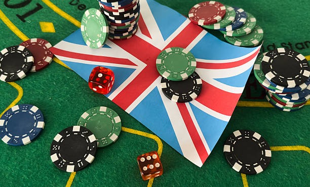 Baccarat table layout with player and banker positions